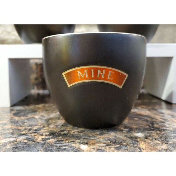Baileys Irish Cream Dessert Ceramic Bowls, Cups, Mugs "Yours" & "Mine" Ice Cream - Picture 6 of 9